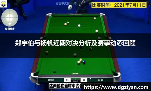 郑宇伯与杨帆近期对决分析及赛事动态回顾